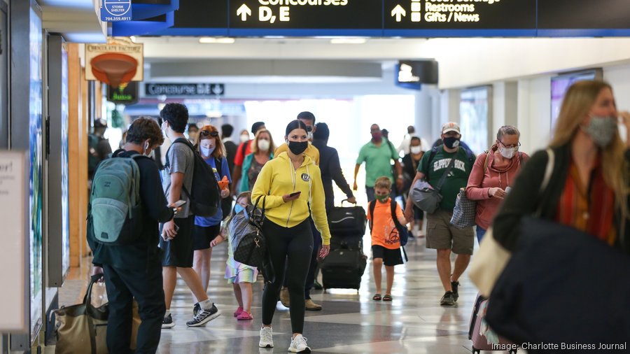 Passenger traffic at Charlotte Douglas International Airport bouncing