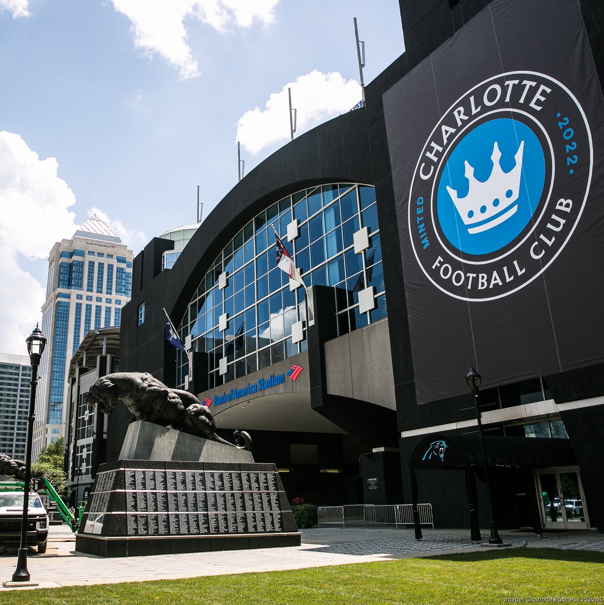 Bank of America Stadium unveils MLS-themed makeover - Charlotte Business  Journal