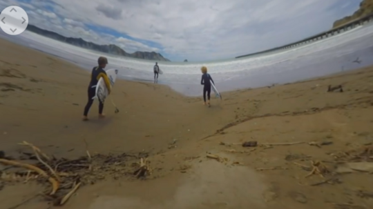 VR Screenshot nz beach surf pic