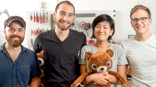 Sproutel's team: Brian Oley, Aaron Horowitz, Hannah Chung and Joel Schwartz.