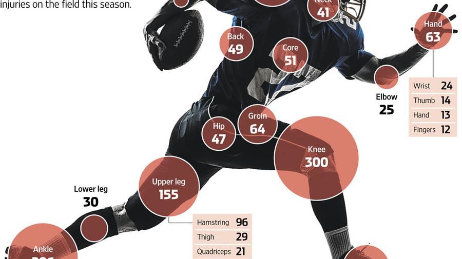 Every NFL Injury In 2013 In One Infographic - Boston Business Journal