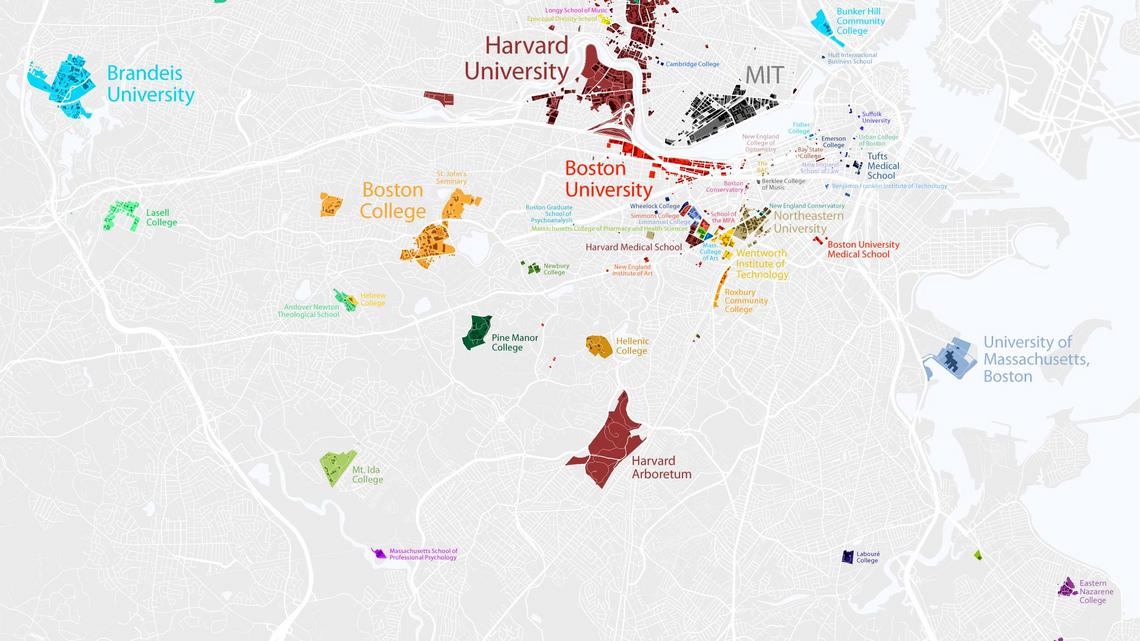 BostInno - Boston's Colleges and Universities [MAP]