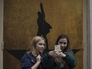 Tourists In Times Square Ahead Of Theater Ticket Sales Figures