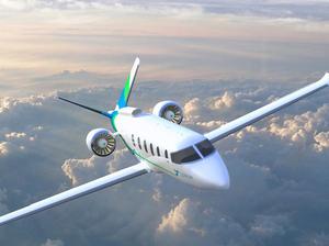 Zunum 2022 aircraft in clouds