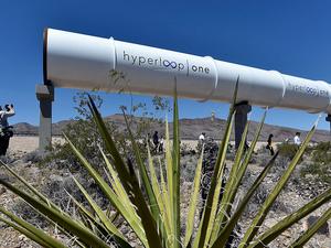 Elon Musk's High Speed Train Concept Company Hyperloop One Holds First Public Test Run