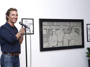 Matthew McConaughey just keep livin Foundation Event At The Frame Gallery By Samsung