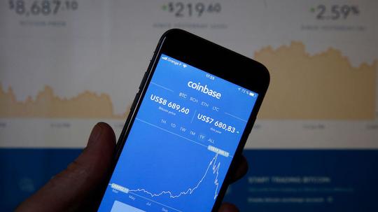 Coinbase Cryptocurrency Exchange Website : Illustration