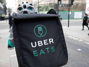 Uber Eats Delivery Bike Box In London