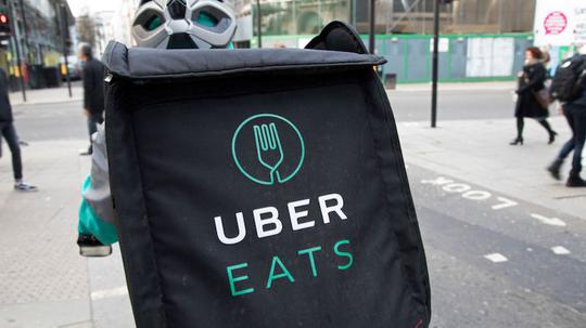 Uber Eats Delivery Bike Box In London