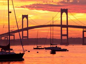 Sunset in Newport Rhode Island