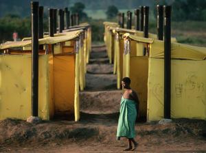 Public Toilets at a Refugee Camp in Malawi