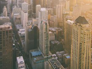 High Angle View Of A Chicago