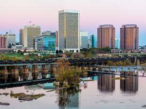 Richmond Skyline with Supermoon