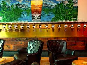 Taproom Facing Tapwall Leather Chairs