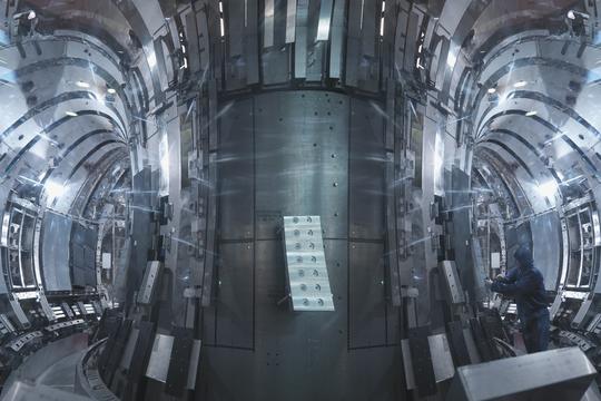 Scientist Inside A Fusion Reactor