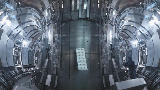 Scientist Inside A Fusion Reactor