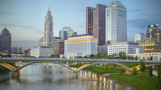 Columbus Skyline in daylight