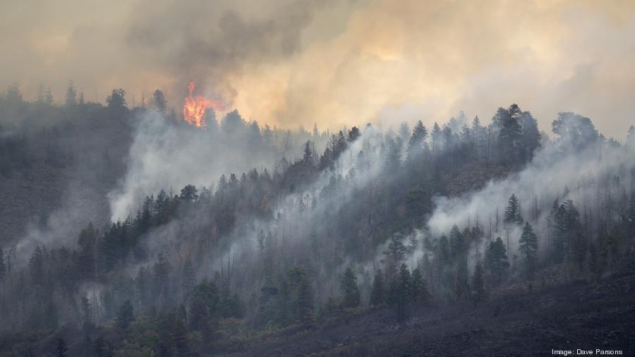 Lake Christine forest fire Basalt Mountain Colorado Rocky Mountain wildfire smoke