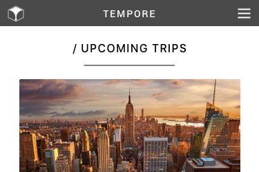 Tempore _ My Trips Screen