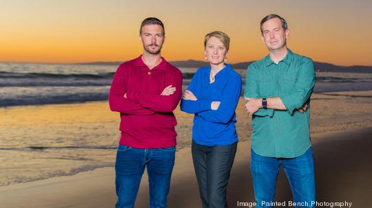 Top image: Slingshot Aerospace co-founders Thomas Ashman (left), Melanie Stricklan and David Godwin. (Courtesy image)