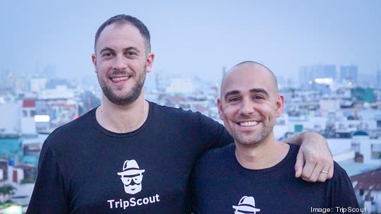 TripScout founders in Saigon Vietnam- Konrad (right) & Andy (left)