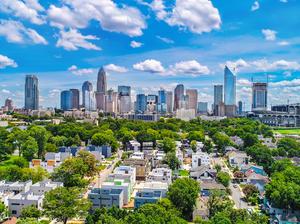 Downtown Charlotte, North Carolina, USA Skyline Aerial