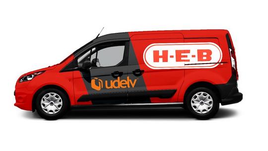 H-E-B and Udelv autonomous delivery vehicle