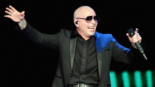 Pitbull at the Hard Rock Casino Grand Opening