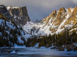 Dream Lake and Hallett Peak in Rocky Mountain National Park, Colorado