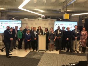 Advanced Mobility Initiative Partners and CTA's Dorval Carter at AMI Launch in April 2019