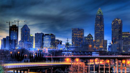 Charlotte, North Carolina at Night, HDR