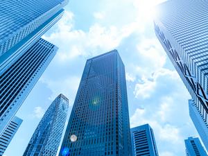 Low Angle View Of Modern Buildings Against Sky