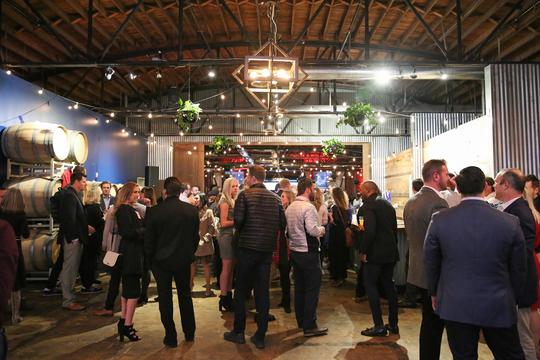 Attendees network at the Charlotte Inno on Fire event on Jan. 23.