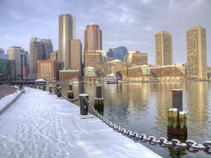 Winter in Boston, Massachusetts