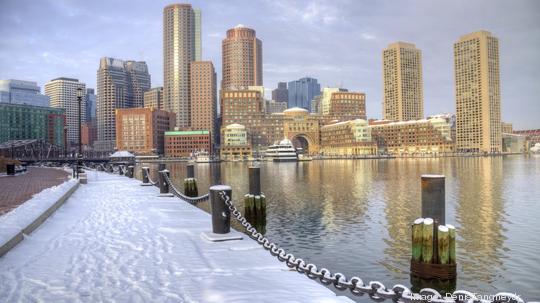 Winter in Boston, Massachusetts