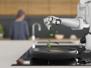 Robotic chef cooking