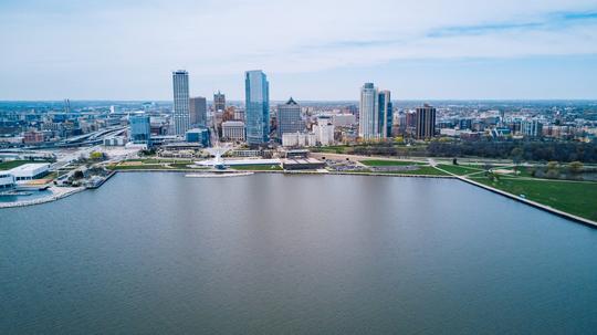 Milwaukee Skyline Aerial