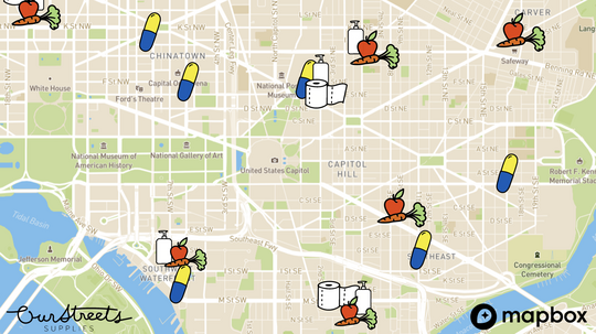 OurStreets Supplies Map