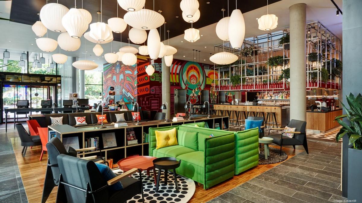 CitizenM hotel opens in Seattle near Amazon's headquarters - Puget Sound  Business Journal