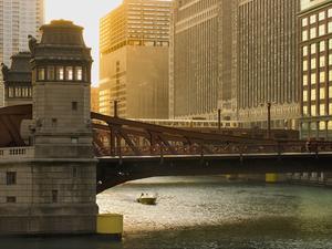 Bridge over Chicago River, Chicago, Illinois, United States