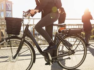 Woman riding eBike