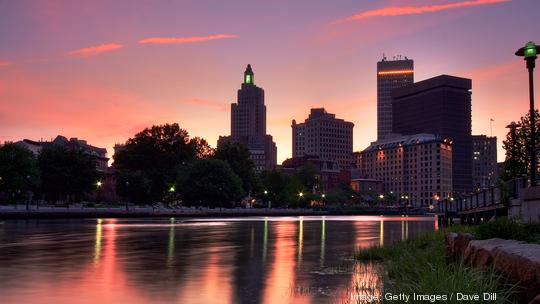 Pink Sunset over Providence