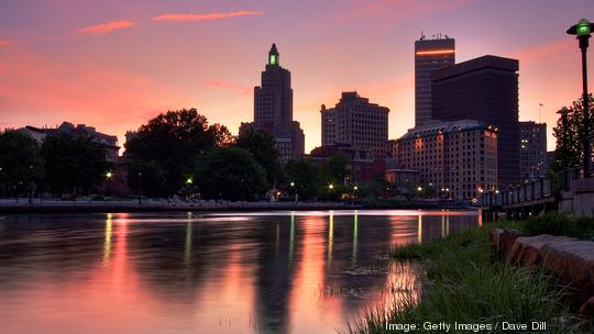 Pink Sunset over Providence