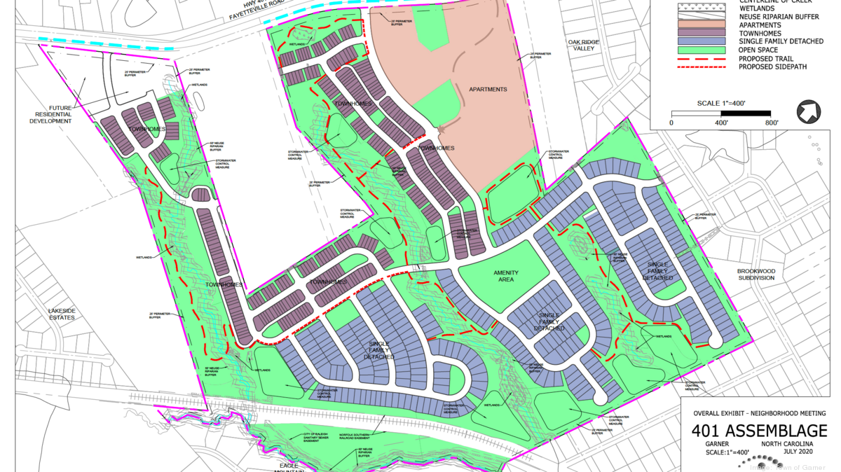Garner Development Map Virginia developer plots 1,200 new homes, apartments in Garner ...