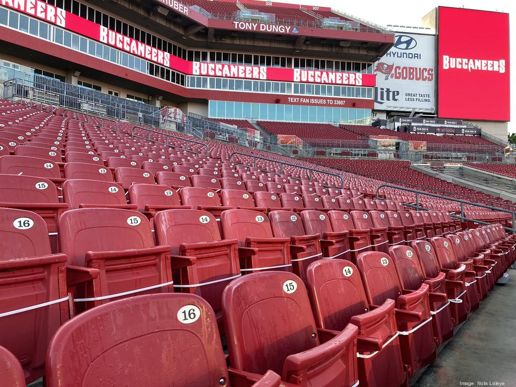 View from the club seats at Raymond James Stadium. Home of the Tampa Bay  Buccaneers. Learn more about these Seats at…