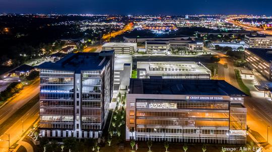 One Bethany Campus Night Aerial July 2020