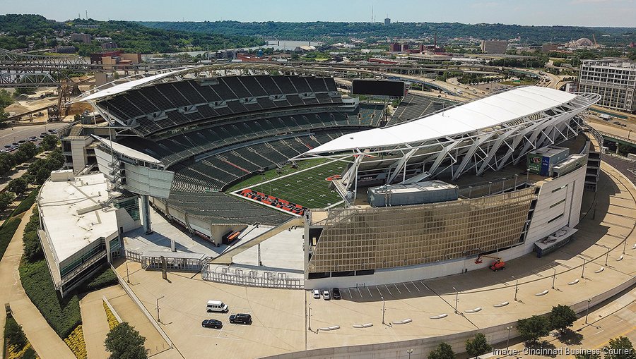 Cincinnati Bengals Paul Brown Stadium Aerial Photo