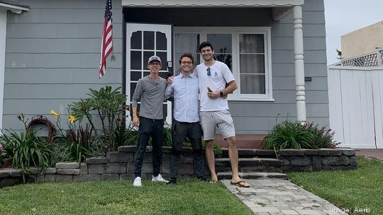 Nick O'Brien (left), Andrew Medland (center) and Isaac Lichter, founders of Aeris