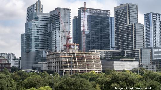 Block 185 downtown Austin skyline 2020