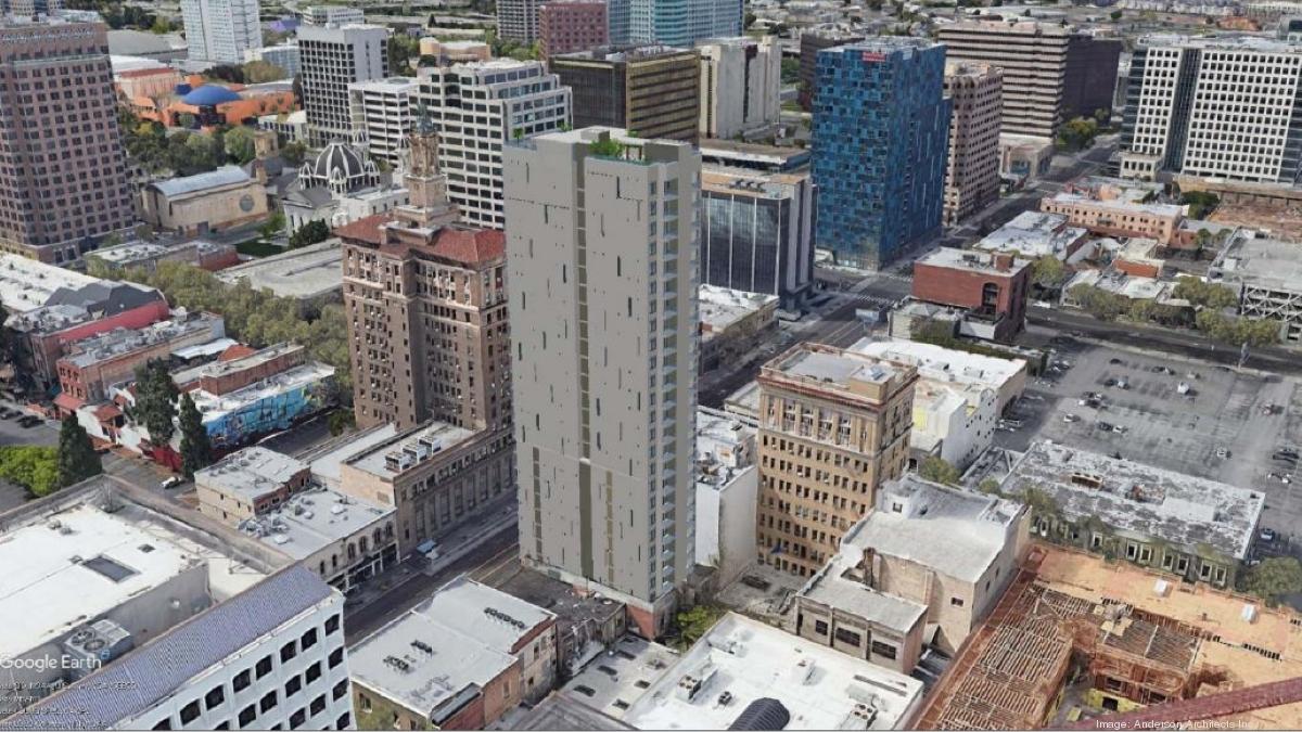 26story condo tower proposed where entrance to future downtown San